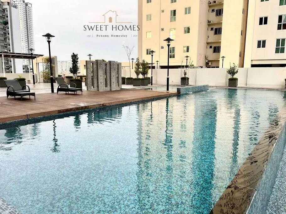 Pool View Stylish Suite At Jelutong Penang 1-4Pax George Town Apartment